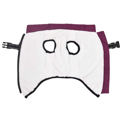 Hundemantel mit Geschirr Lila S Fleece und Polyester