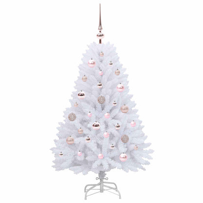 Künstlicher klappbarer Weihnachtsbaum Weiß 120 cm PVC und Stahl