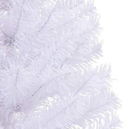 Künstlicher Weihnachtsbaum Weiß 120 cm PVC und Stahl