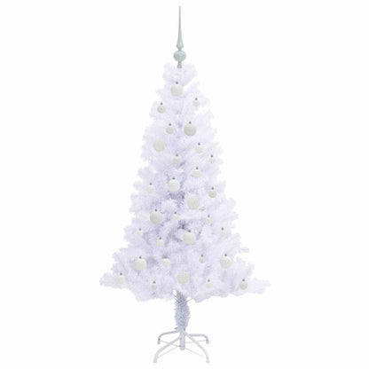 Künstlicher Weihnachtsbaum Weiß 150 cm PVC und Stahl