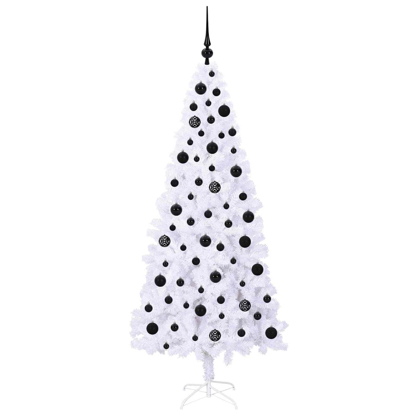 Künstlicher Weihnachtsbaum Weiß 180 cm PVC und Stahl