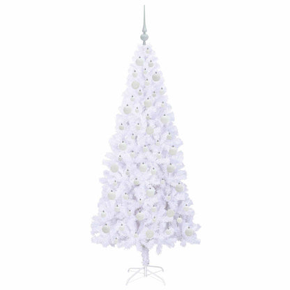 Künstlicher Weihnachtsbaum Weiß 180 cm PVC und Stahl