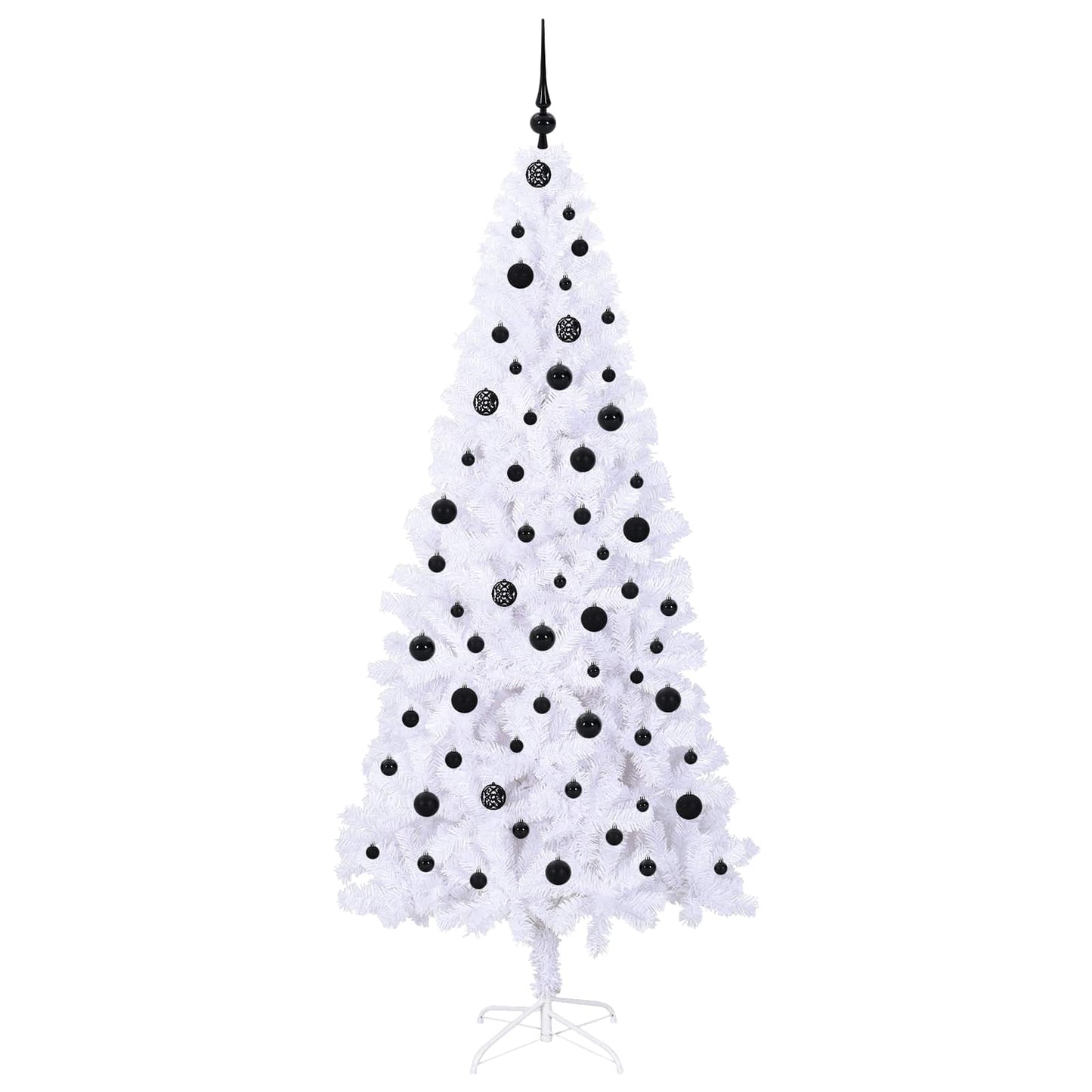 Künstlicher Weihnachtsbaum Weiß 210 cm PVC und Stahl