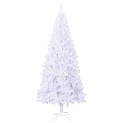 Künstlicher Weihnachtsbaum Weiß 210 cm PVC und Stahl
