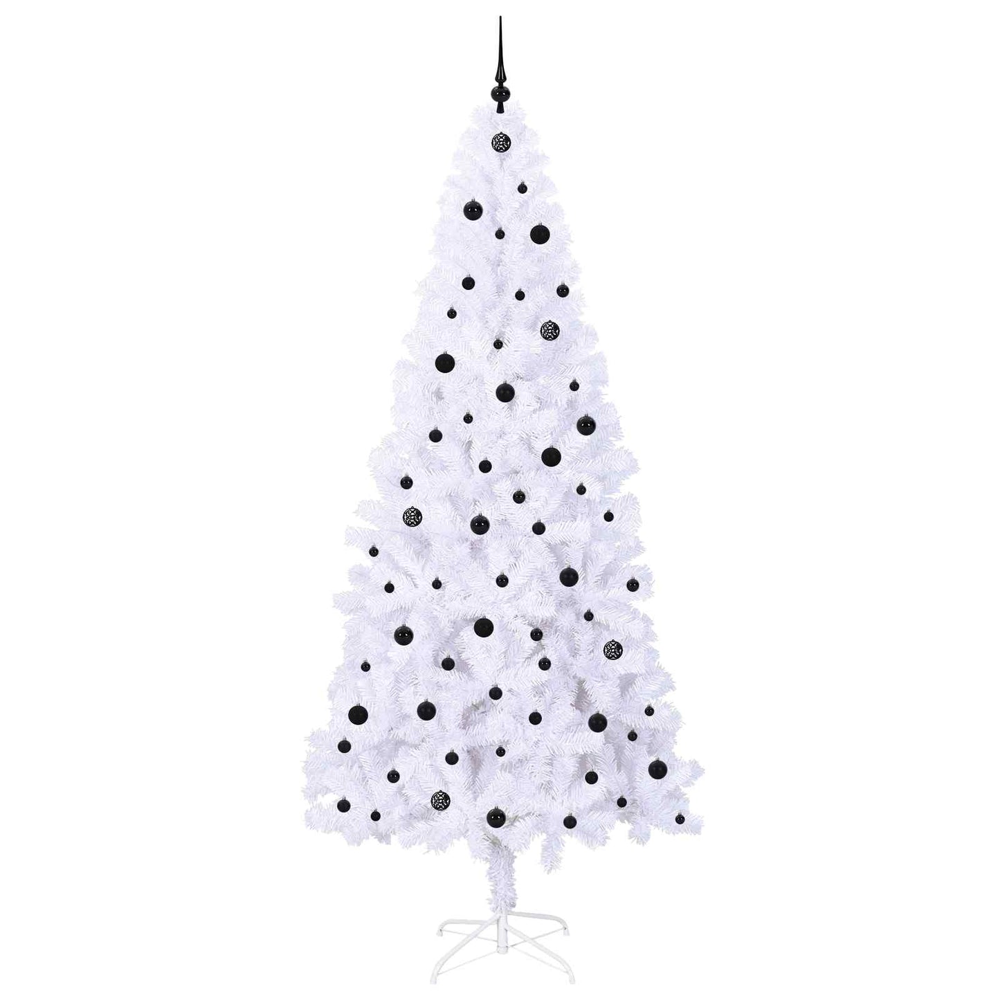 Künstlicher Weihnachtsbaum Weiß 240 cm PVC und Stahl