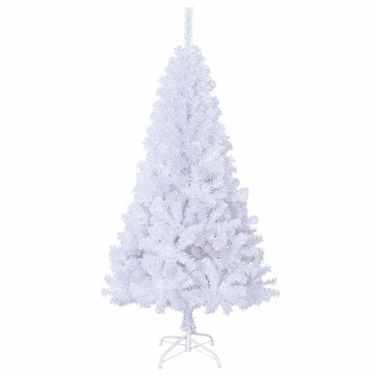 Künstlicher Weihnachtsbaum Weiß 120 cm PVC und Stahl