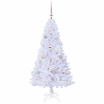 Künstlicher Weihnachtsbaum Weiß 150 cm PVC und Stahl