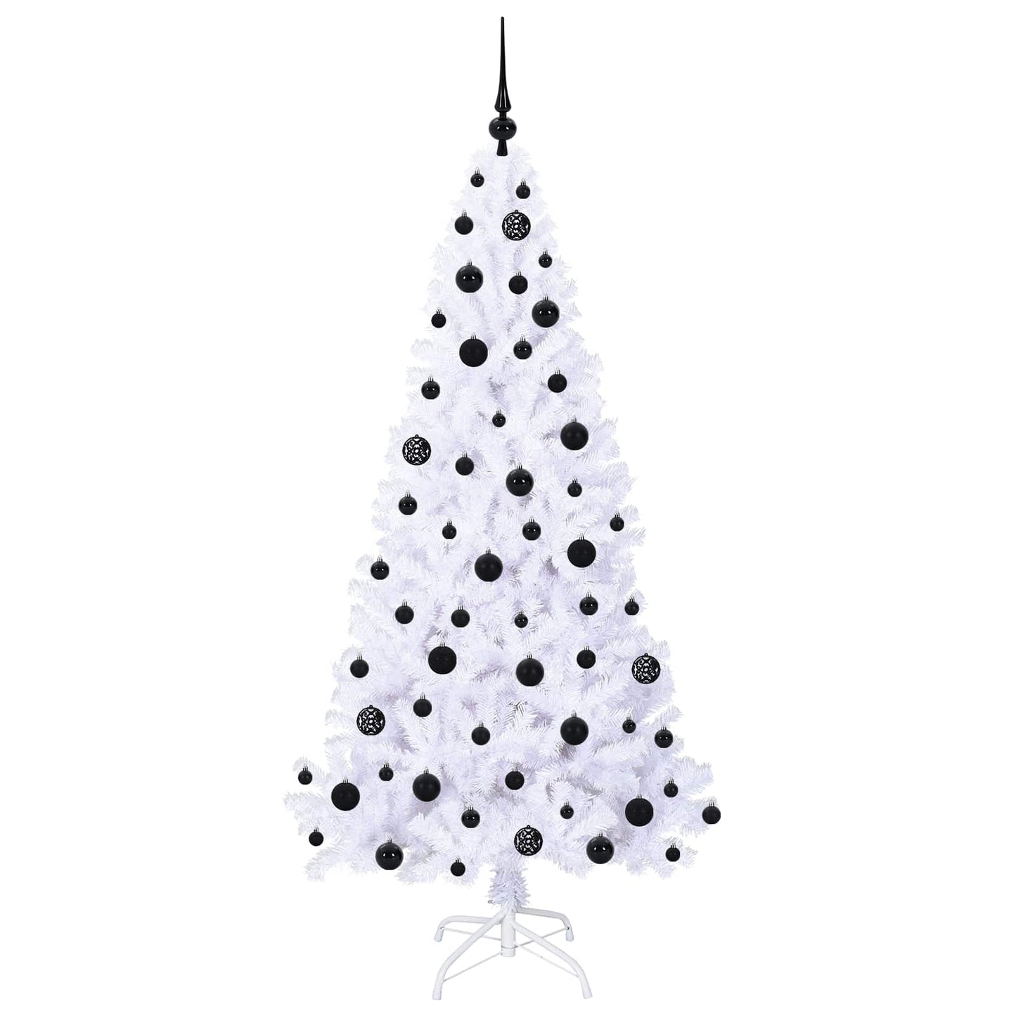 Künstlicher Weihnachtsbaum Weiß 180 cm PVC und Stahl