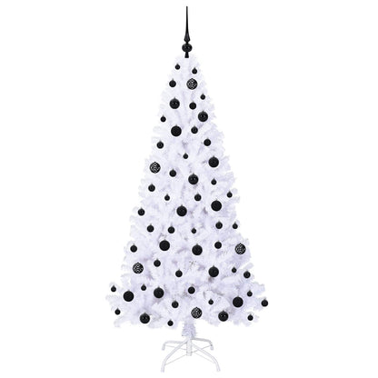 Künstlicher Weihnachtsbaum Weiß 180 cm PVC und Stahl