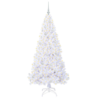 Künstlicher Weihnachtsbaum Weiß 180 cm PVC und Stahl