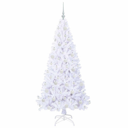 Künstlicher Weihnachtsbaum Weiß 180 cm PVC und Stahl