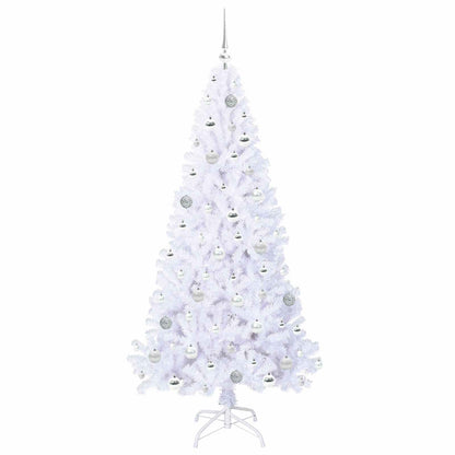 Künstlicher Weihnachtsbaum Weiß 180 cm PVC und Stahl