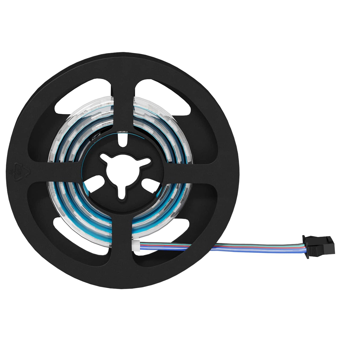 LED Streifen 4 pcs Schwarz und Transparent 55 x 0,8 x 0,3 cm