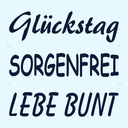 Glorex Reliefeinlage Glückstag Sorgenfrei, Lebe Bunt