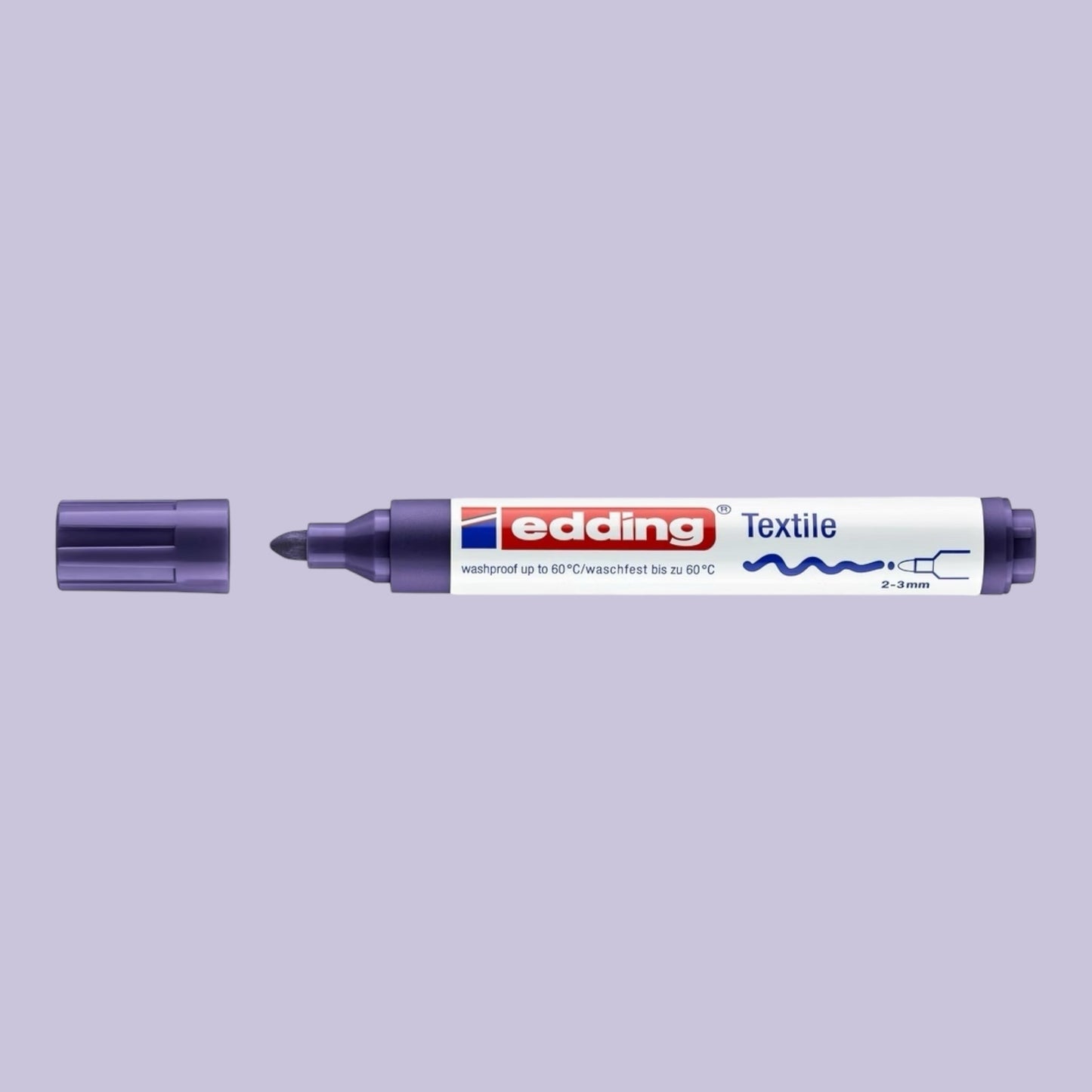 Edding 4500 Textile Marker – 2-3 mm Rundspitze, Violett