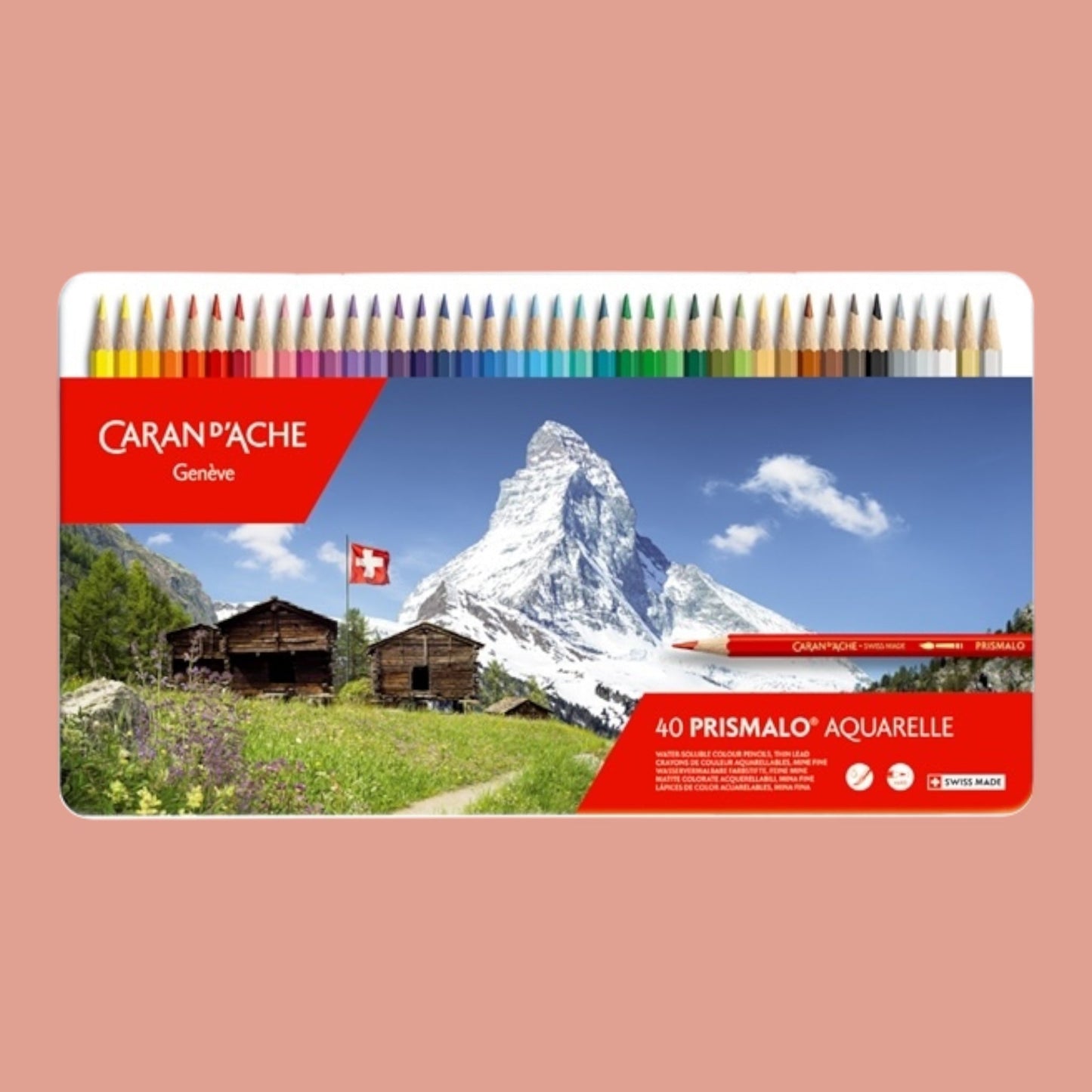 Caran d’Ache Prismalo Aquarelle Buntstifte – 40er Set