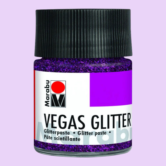 Marabu Glitterpaste, Vegas Glitter Violett 551