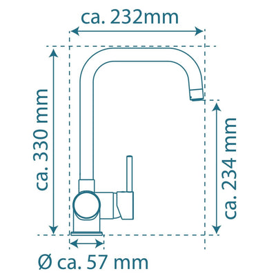 EISL Küchenarmatur FUTURA Niederdruck Chrom