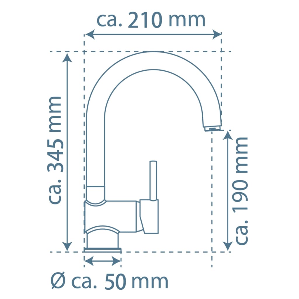 EISL Spültischarmatur FUTURA Schwarz-Chrom