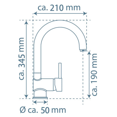 EISL Spültischarmatur FUTURA Schwarz-Chrom