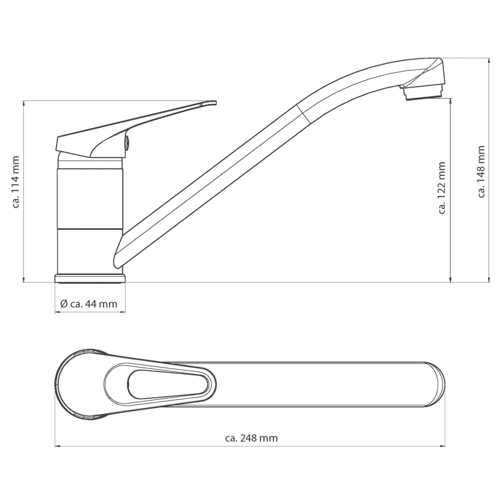 EISL Spültischarmatur SPEED Weiß-Chrom