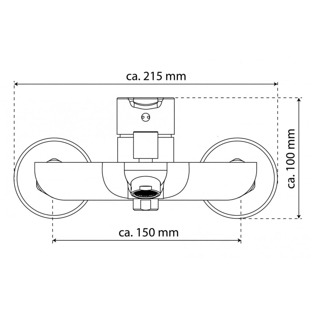 EISL Badewannenarmatur DIZIANI Weiß-Chrom