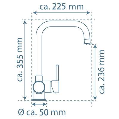 EISL Spültischarmatur FUTURA Schwarz