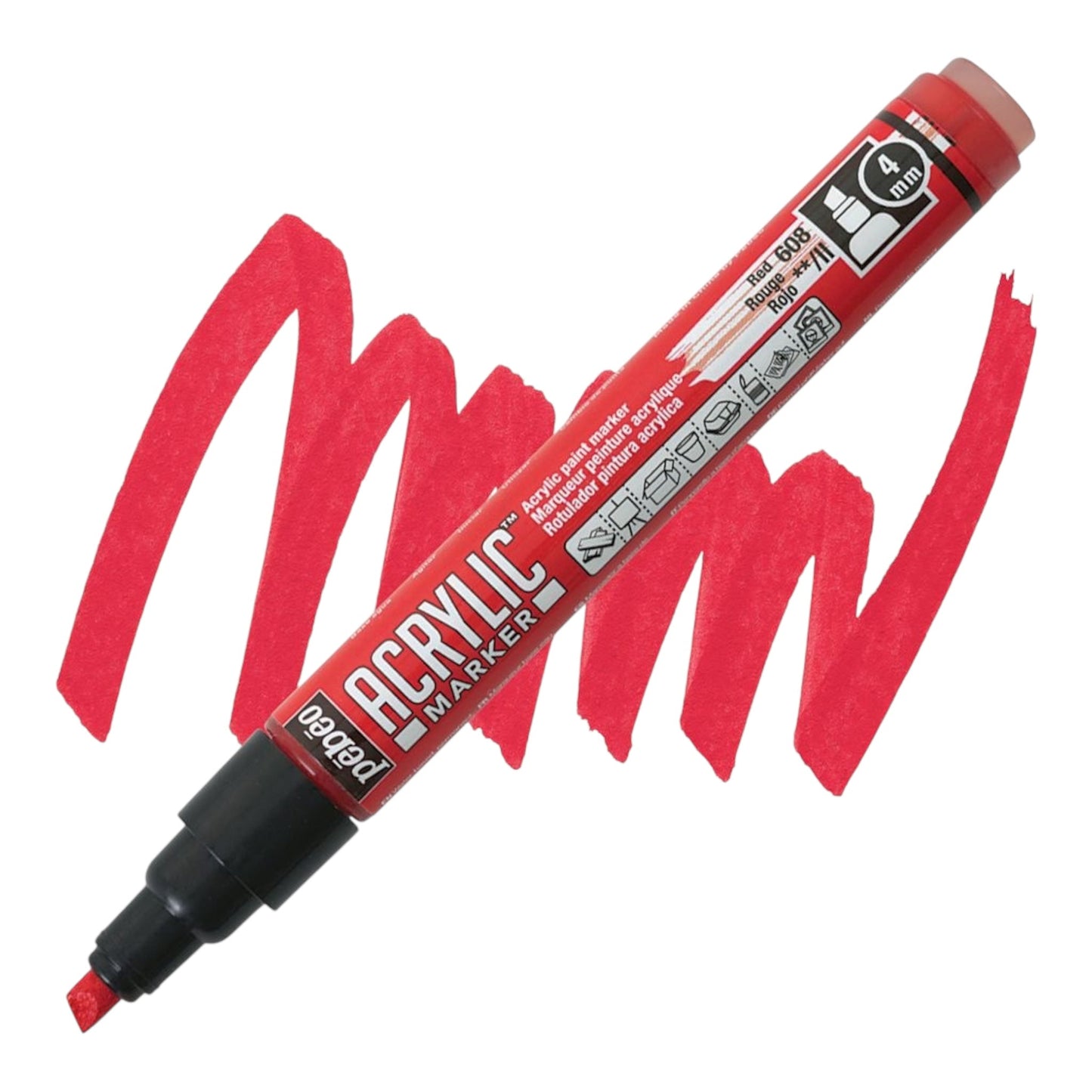 Pébéo Acrylic Marker – Red 08