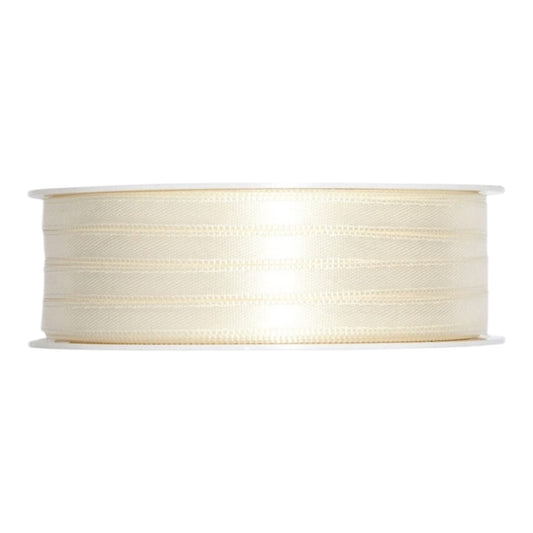 Satinband doppelseitig 3 mm x 50 m , Beige