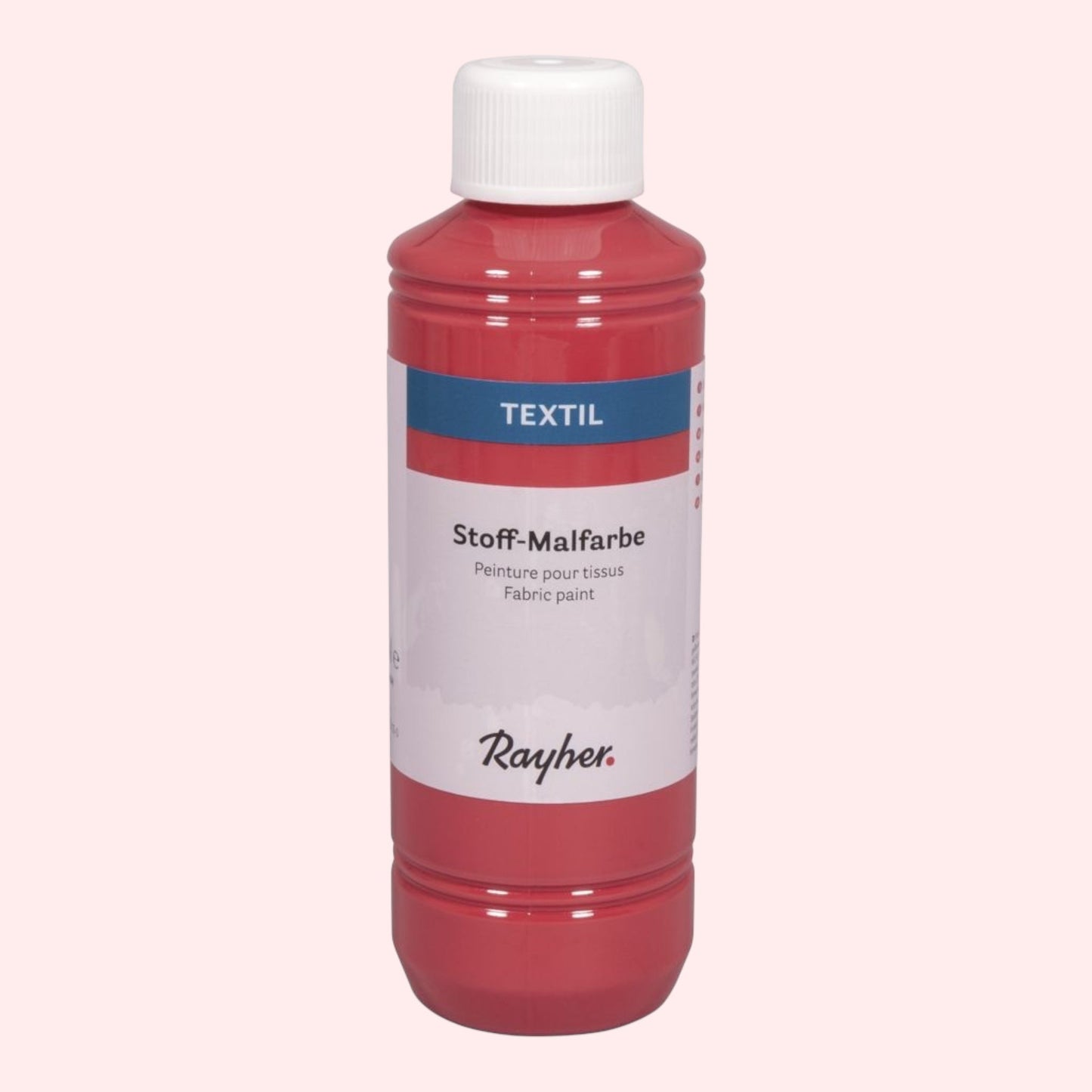 Rayher Textil Stoffmalfarbe, Klassikrot, 250ml