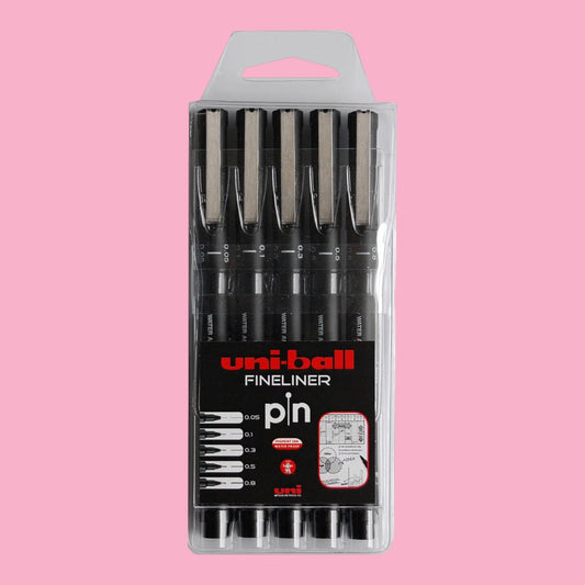 Uni-ball Fineliner pin Set, 8 Stück