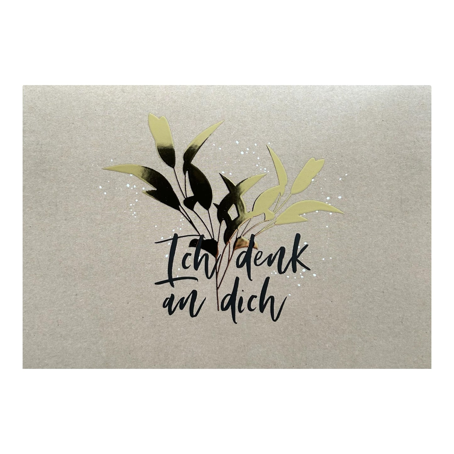Postkarte Ich denk an dich