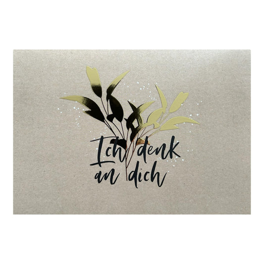 Postkarte Ich denk an dich