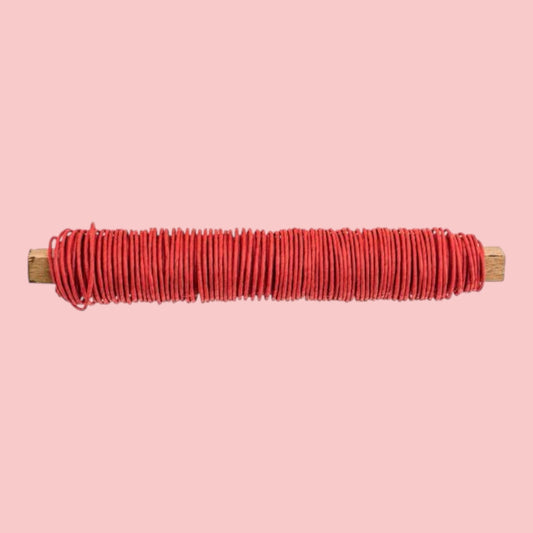 Papierwickeldraht Rot– 0,8 mm x 22 m