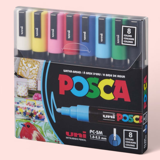 Uni Posca  Acrylmarker  PC-5M - 8 Marker 1.8- 2.5 mm