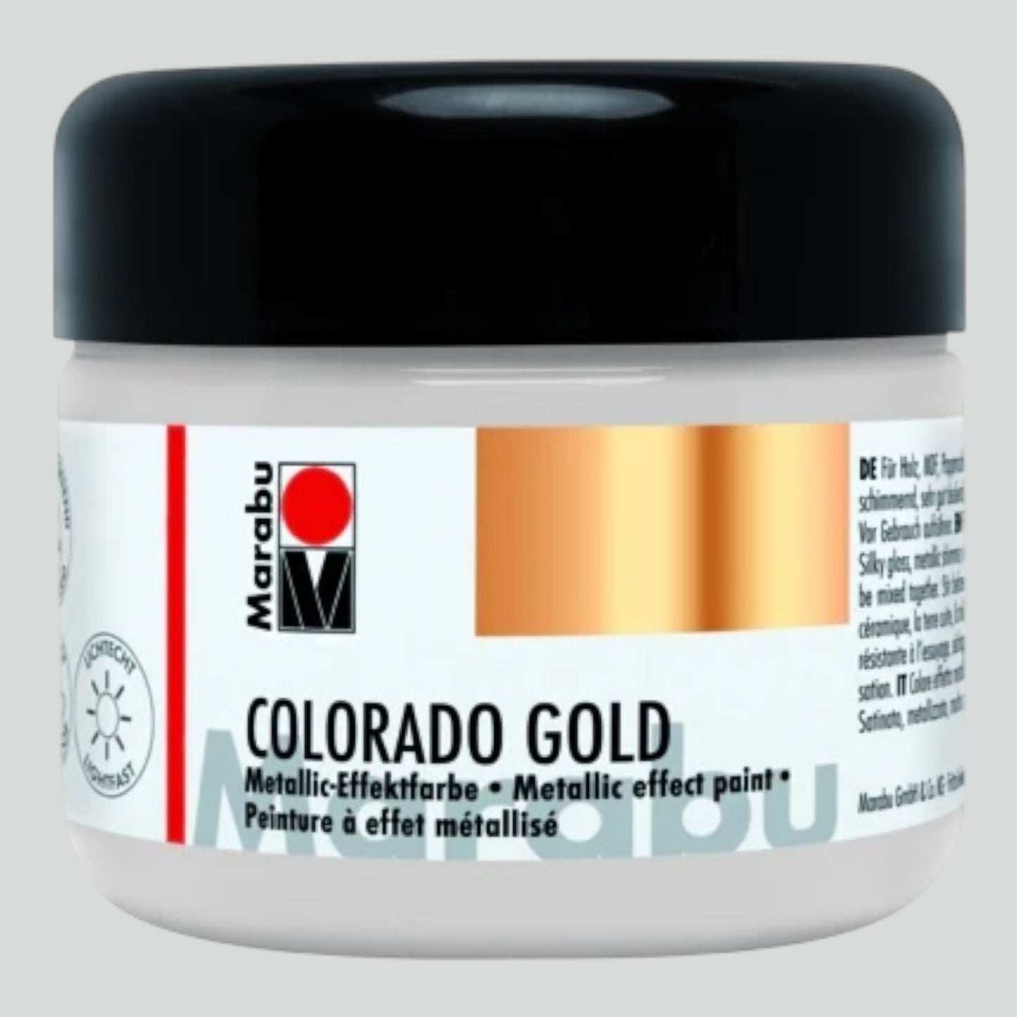 Marabu Colorado Gold Metallic-Effektfarbe , Metallic-Silber 782