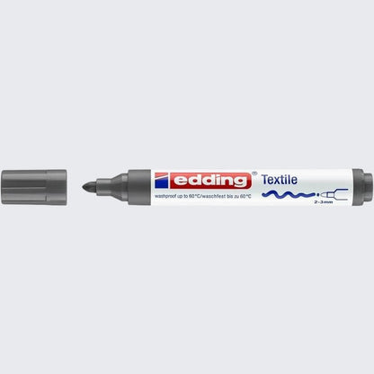 Edding 4500 Textile Marker – 2-3 mm Rundspitze, Grau