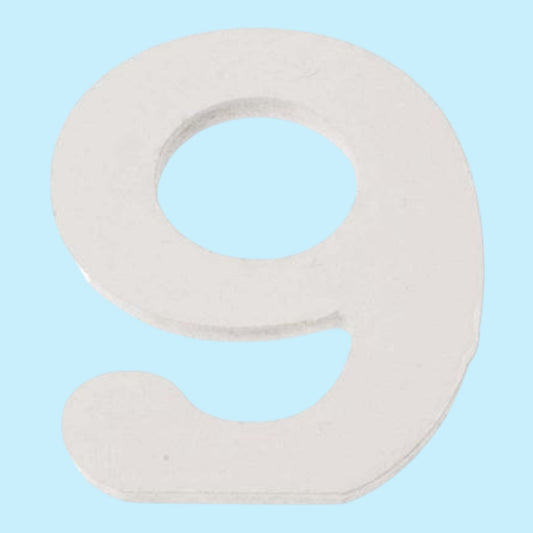 Glorex Zahl 9 MDF 5,5x0,9cm