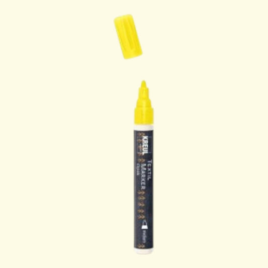 Kreul Textil Marker Opak, Gelb , 2-4 mm