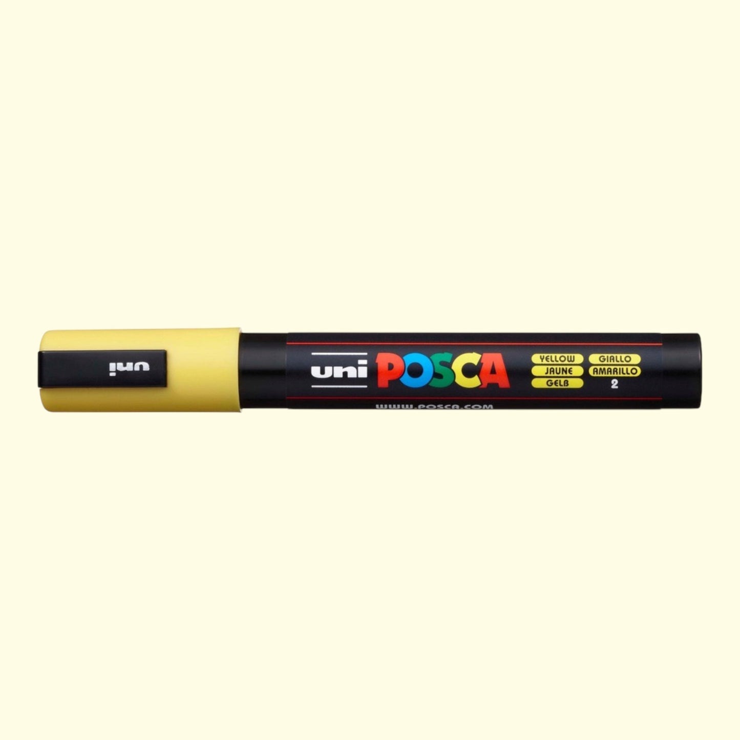 Uni Posca PC-5M Acrylmarker 1.8-2.5mm Gelb 2