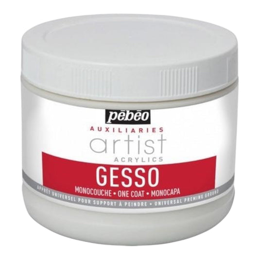 Pébéo Artist Acrylics One Coat Gesso Weiß – 500 ml