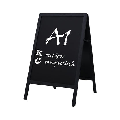 Holz Kundenstopper Outdoor, Magnetisch