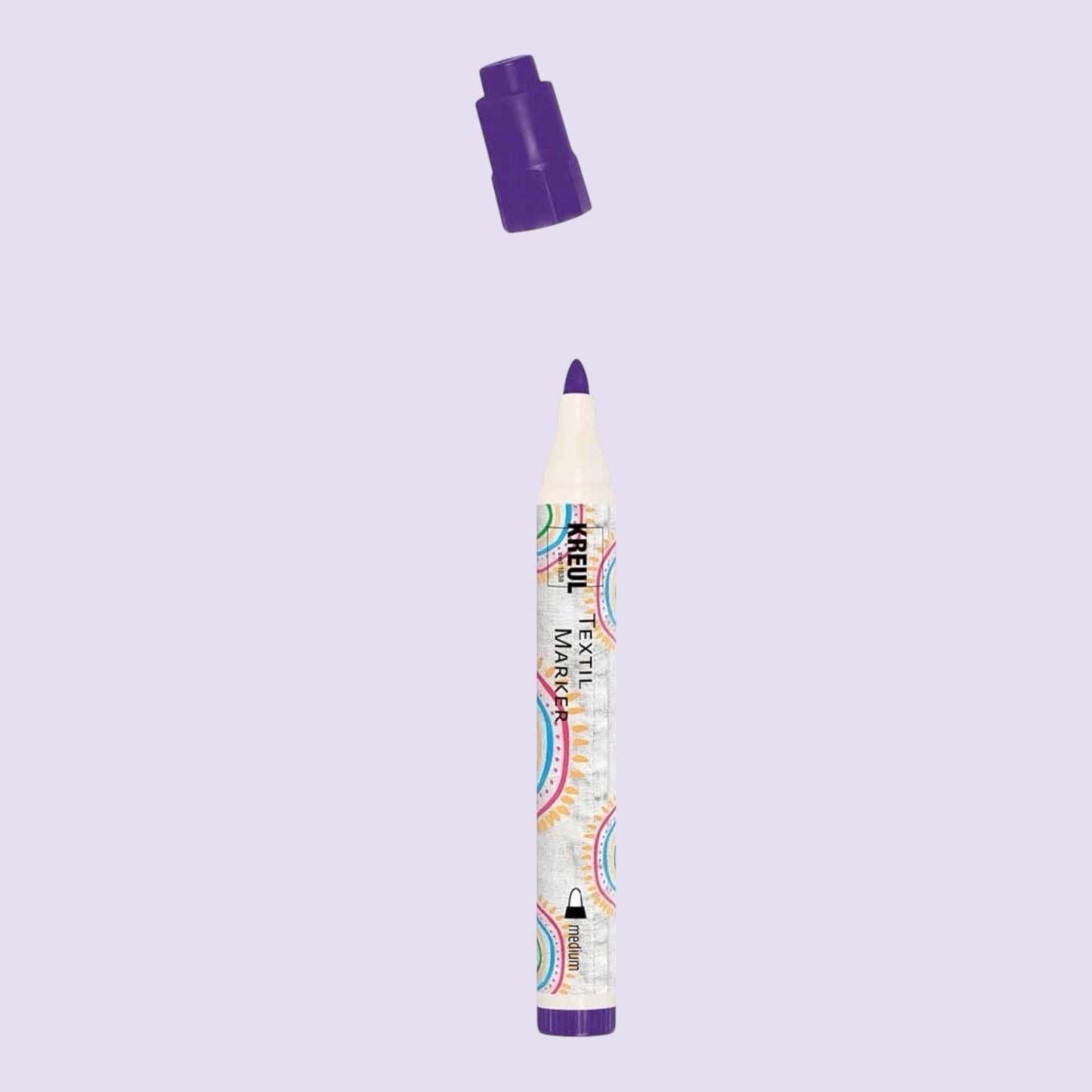 Kreul Textil Marker Medium, Violett , 2-4 mm