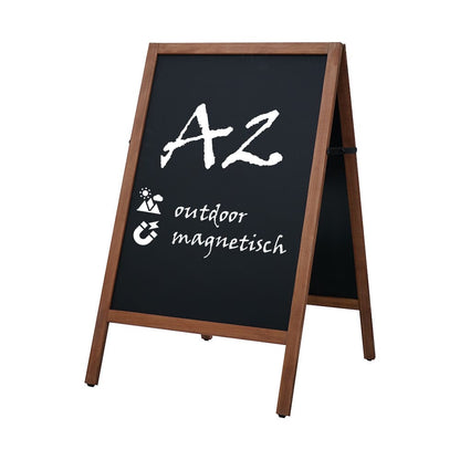 Holz Kundenstopper Outdoor, Magnetisch