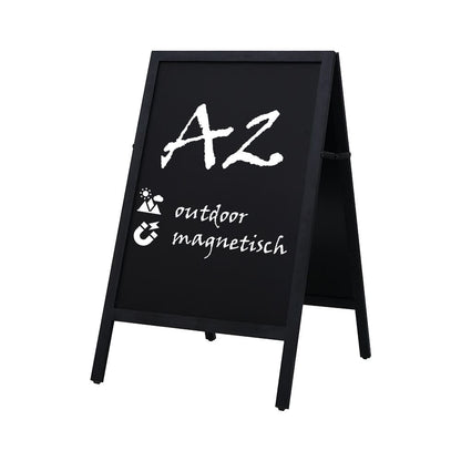 Holz Kundenstopper Outdoor, Magnetisch