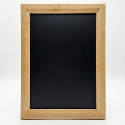Wandkreidetafel 26 × 35 cm, magnetisch, Holzrahmen Buche – B-Ware / Abverkauf
