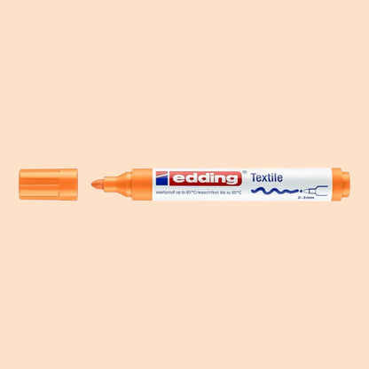 Edding 4500 Textile Marker – 2-3 mm Rundspitze, Neon Orange