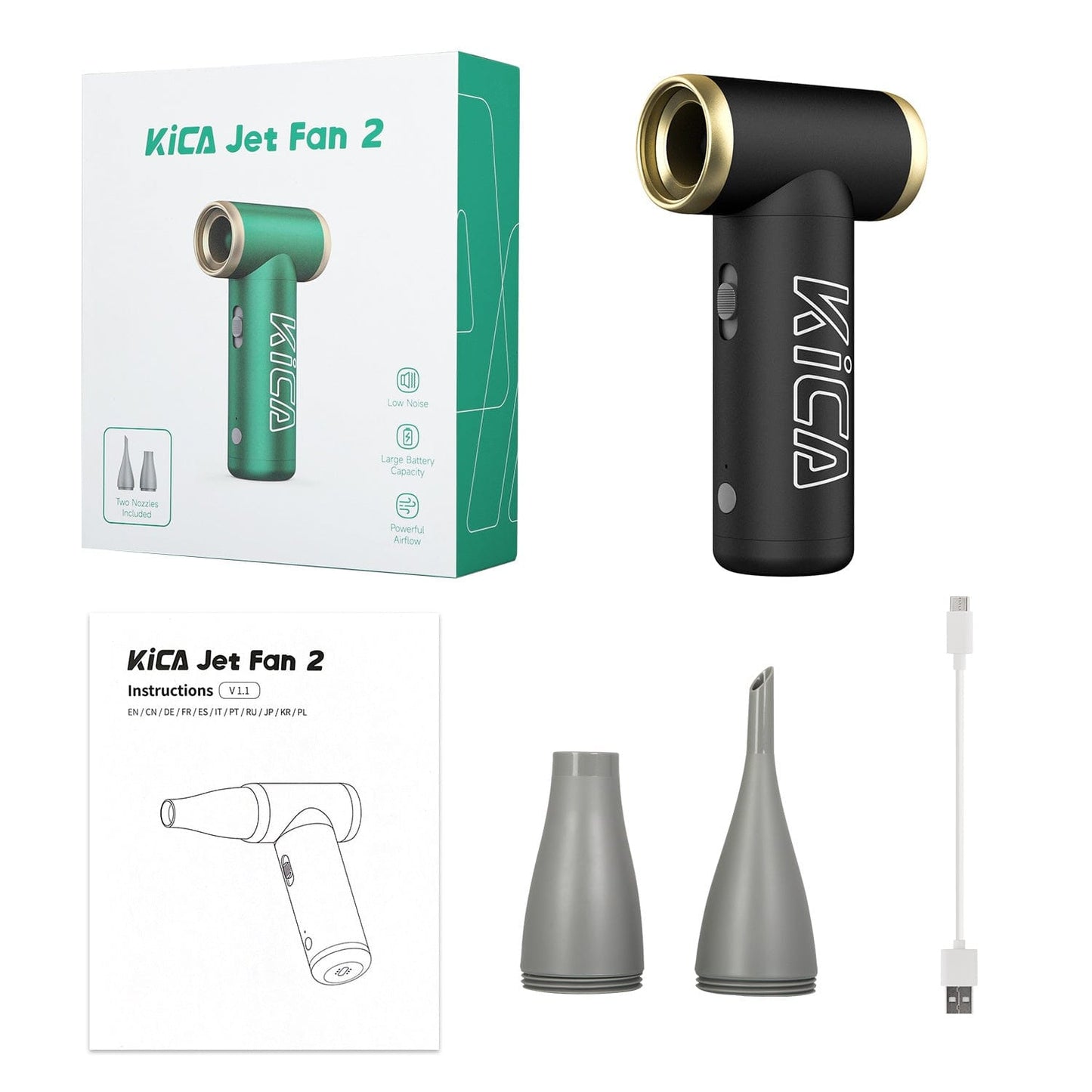 Jet Fan 2 Mini-Turboventilator & Luftpumpe