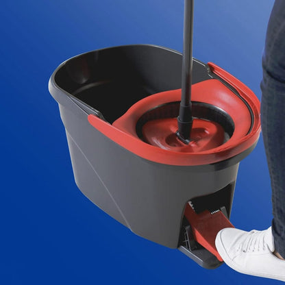 Bodenwisch-Set – Mop, Eimer mit Auswringer & Mikrofaserbezüge Waschbar 60°C
