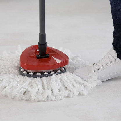 Bodenwisch-Set – Mop, Eimer mit Auswringer & Mikrofaserbezüge Waschbar 60°C